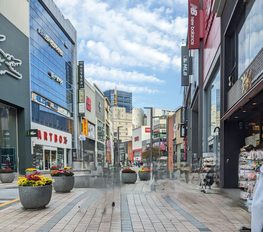 南浦洞の風景