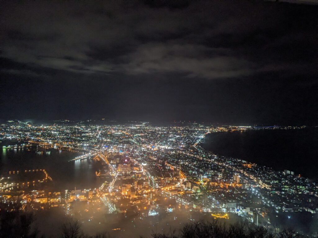 函館ロープウェイの夜景