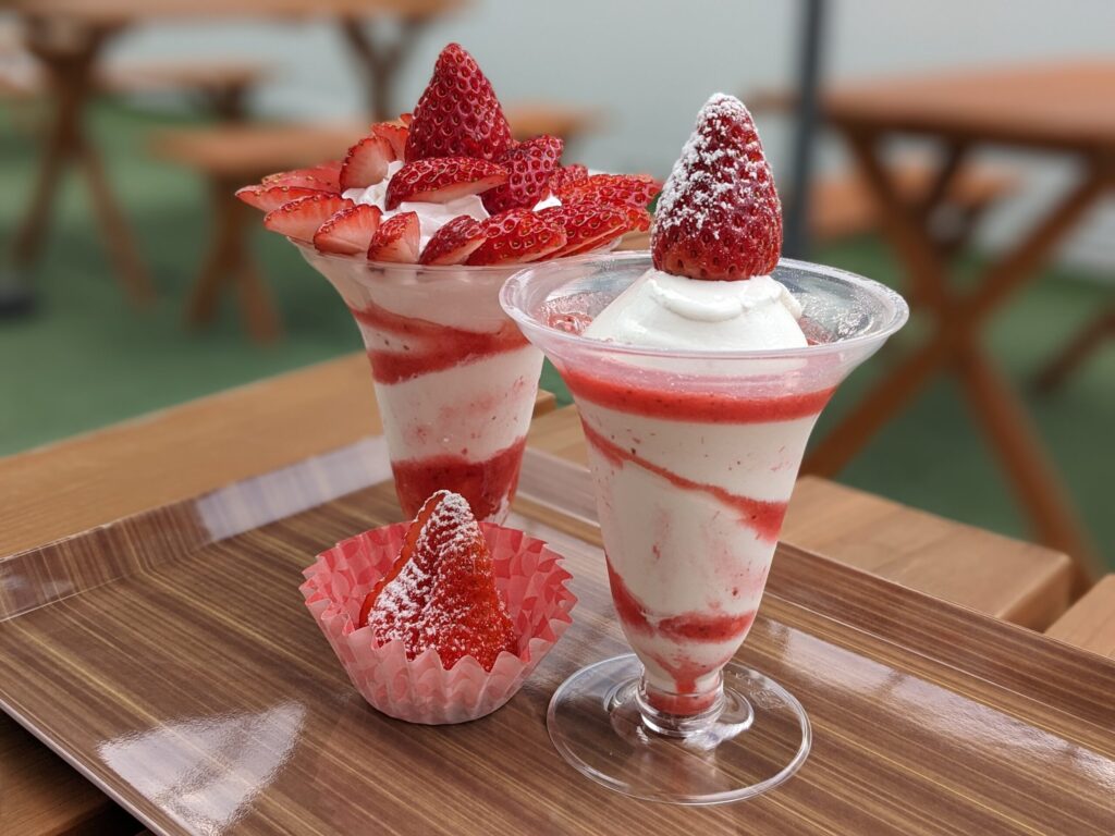 明日香村のカフェ　アデルのパフェ